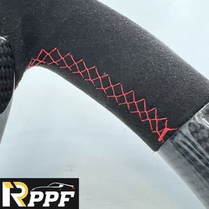 Volantes Deportivos Personalizados de Cuero de Alta Calidad Rppf para <span class=keywords><strong>Subaru</strong></span> <span class=keywords><strong>WRX</strong></span> STI <span class=keywords><strong>2015</strong></span>-2020, Cuero Perforado con Fibra de Carbono - Product Image 5