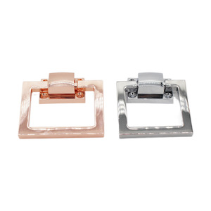 Poignée de meuble carrée en alliage de zinc poli, pour tiroir et porte d'armoire, style nordique, accessoire de quincaillerie durable - Product Image 4