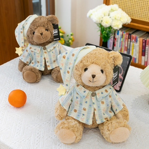 Orsetto di peluche morbido all'ingrosso, simpatico orsetto marrone per la <span class=keywords><strong>buonanotte</strong></span>, orsetto di peluche creativo - Product Image 4