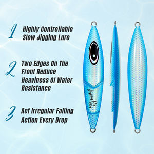 Jigging pro Cranky Lent Jigging Leurre Pour Kingfish 80g 100g 120g 150g Eau Salée Lumineux Métal Jig Leurre Pêche En Haute Mer Leurre - Product Image 6