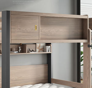 Litera <span class=keywords><strong>de</strong></span> madera con cajón <span class=keywords><strong>de</strong></span> almacenamiento, escaleras y <span class=keywords><strong>cama</strong></span> <span class=keywords><strong>de</strong></span> <span class=keywords><strong>arrastre</strong></span>, diseño multifuncional, ahorro <span class=keywords><strong>de</strong></span> espacio - Product Image 4