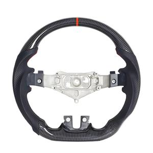 Volante para Automóvil Compatible con <span class=keywords><strong>Challenger</strong></span> Charger 2012 2013 <span class=keywords><strong>2014</strong></span>, Volante de Cuero Nappa y Fibra de Carbono para Charger - Product Image 1