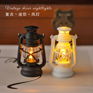 Mini Retro Simulation Battery Operated Warm White LED Electronic Candle <b>Night</b> <b>Light</b> Handheld Lantern Decorative Atmosphere - Product Image 4