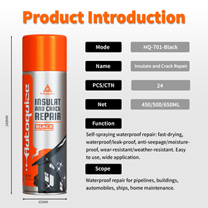 AQ Hochleistungs-Schnellhärtender Elastomerischer Wasserdichter Undurchlässiger Dichtungsspray 500ml Aerosoldose für Dach- und Rohrreparaturen - Product Image 3