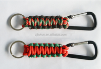 Cordon de parachute multicolore 550, porte-clés de survie, équipement de survie pour le camping en plein air, la randonnée, la corde de sauvetage, outils d'évasion