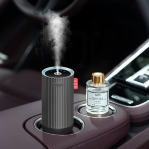 Diffuseur d'arômes intelligent pour voiture en alliage d'aluminium, diffuseur de parfum sans eau pour voiture avec démarrage et arrêt intelligents - Product Image 1