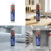 Mastic silicone neutre adhésif anti-moisissure pour le travail du bois, l'emballage et le transport
