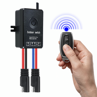 Interruptor de Control Remoto Inalámbrico RF433MHz DC IP67 para Exteriores, 72V 30A, Interruptor de Alimentación de Luz con Terminales de Conexión Rápida