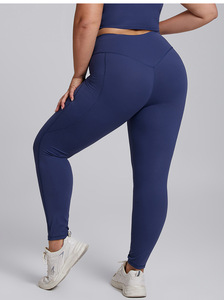 XXXL <strong>Plus</strong> <strong>Size</strong> Active SportswearShockproof <strong>Sports</strong> <strong>Bra</strong> High Waist High Elastic Pocket Yoga Pants Leggings Gym Fitness Sets - Product Image 5