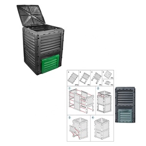 En gros en Plein Air <span class=keywords><strong>300L</strong></span> En <span class=keywords><strong>Plastique</strong></span> Jardin Compost De Jardin Durable Engrais <span class=keywords><strong>Composteur</strong></span> - Product Image 2