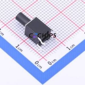 TS-1006D-BR14026 Tactile Switch Through hole Component THT,6x6mm Switch Single Pole Single Throw Round Button 2.6N Through Hole - Product Image 2