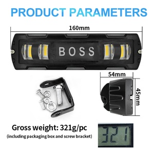 Barre lumineuse LED bicolore mini à une rangée BOSS RGB, feux de brouillard modifiés, feux de travail auxiliaires LED tout-terrain - Product Image 4