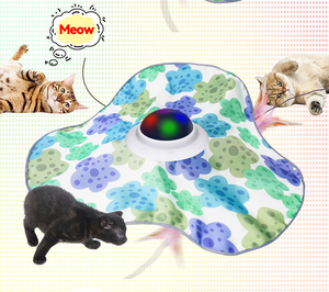 Evcil Hayvan Malzemeleri Fabrikası Örtü Kumaşlı İnteraktif Lüks Plastik Egzersiz Kedisi Oyuncağı Dokunma Aktivasyonlu Otomatik Kızdırıcı Elektrikli - Product Image 4