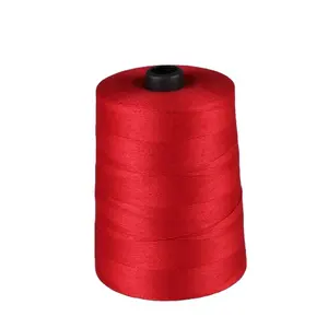 אדום צבע PP ארוג תיק פוליאסטר תפירת חוט 12s/4 12s/5 1kg 5000m סגירת תיק שק חוט