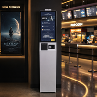 Máquina expendedora de entradas de cine de 21.5" y 32", kiosco de cine con pantalla táctil, terminal de autoservicio para imprimir entradas
