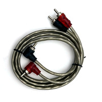 Cable de Audio para coche RCA de doble fila, 1m, conector VGA de señal modificada de cobre puro, chaqueta de PVC para altavoz, Video, Cable RCA estéreo para coche