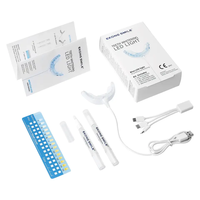 Accélérateur de blanchiment des dents Lumière LED bleue 16x Plateau buccal pour blanchiment des dents Lumière améliorant le blanchiment des dents Plateaux connectés à l'iPhone USB