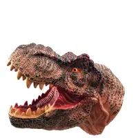 2021 באינטרנט חינוכיים דינוזאור ראש רך צעצועי מיני אצבע צעצוע לילדים ילד ססגוני פלסטיק דינוזאור צעצוע סט