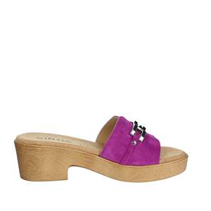 Sandalias de Plataforma con Tacón Cinzia Soft para Mujer, Color Fucsia, Modelo NG8977 - Product Image 3
