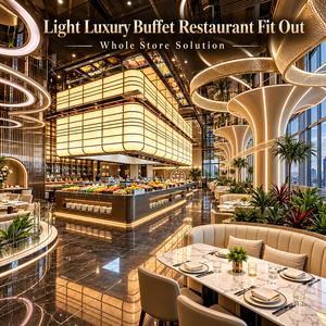 Solución Profesional de Diseño Interior para Restaurantes Buffet, Fabricación Directa de Fábrica, Personalizada y de Primera Calidad, para Espacios Comerciales de Catering - Product Image 2
