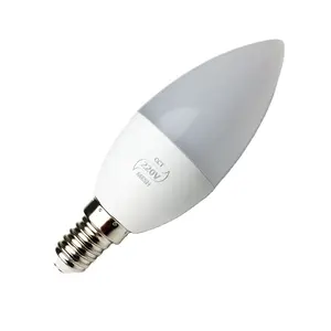 4W App CCT 똑똑한 LED 전구 초 빛 온난한 백색 찬 백색 빛 Dimmable 110V E12 220V E14 잡아당기기 꼬리 전구