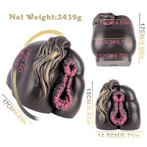 Florya Realistic Dual-Access Silikon becher Fox Vagina Gesäß Männliche Masturbation Tierform Saug handbuch Mastur batoren - Product Image 2