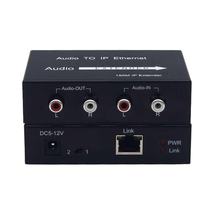2 Channel Bi-Directional RCA to RJ45 Converter - 150m Audio Extender