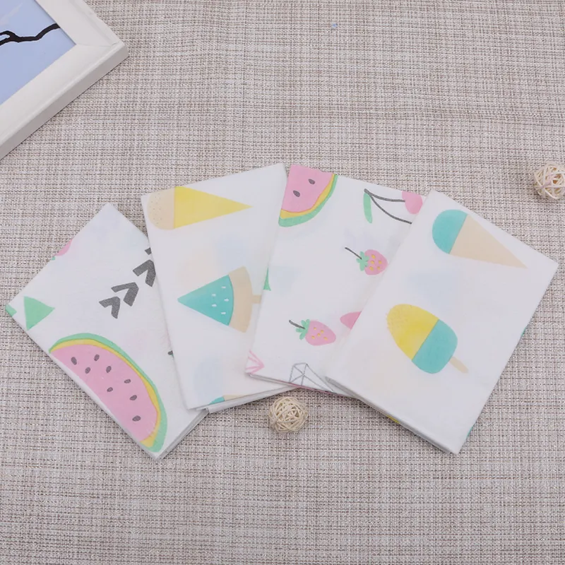 Custom print geweven papier tafel plaats mat kids kinderen wegwerp vouwen placemat voor baby