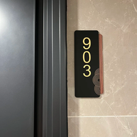 Plaque de numérotation personnalisée, étanche, moderne, pour appartement et hôtel