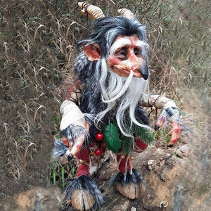 Statue en résine de gnome forestier vintage, décoration de jardin extérieur, sculpture mythique de troll et elfe, ornement pour pelouse, cour, maison, cadeau - Product Image 4