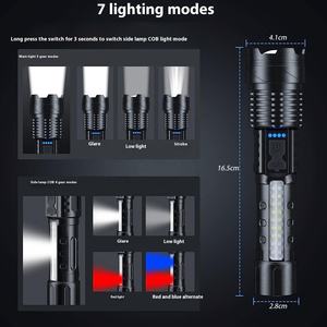 Yeni Büyük Projektör LED El Feneri Beyaz Lazerli Uzun Ömürlü Çalışma Lambası IP44 Dış Mekan Acil Durum Bakım ABS Malzeme - Product Image 4