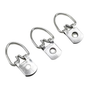 Metal Picture Frame Hooks Single Hole Round Silver <b>Thick</b> Wire 5-10kg Load Capacity For Wall Hanging Frames - Product Image 2
