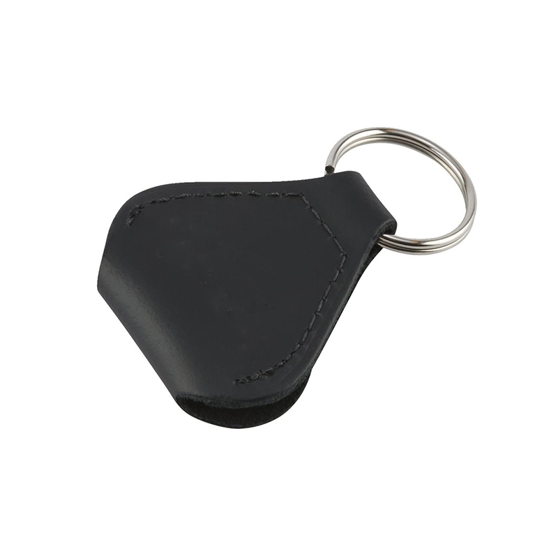 fashion guitar picks bag Keychain Leather Guitar Pick Holder - Black