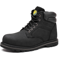 UT-1 haute qualité nouveautés imperméable travail cuir acier orteil chaussures de sécurité hommes bois chaussures de sécurité bottes hommes
