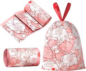 Bolsas de basura gruesas con cordón ajustable Huamaohengchun en tamaños personalizados, adecuadas para diversas ubicaciones del hogar, personalizables. - Product Image 1