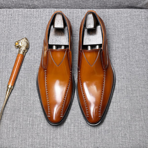 Zapatos de Vestir para Hombre, Personalizados, Nuevos, Planos, Impermeables, Transpirables, con Punta Cuadrada, Cierre de Cordones, Ligeros, para Negocios, Casual y Formal - Product Image 3