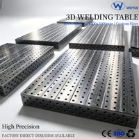 Table de soudage 3D en fonte à haute précision de positionnement, banc de travail industriel