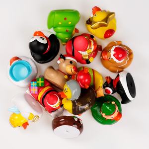 Лидер продаж, рождественский подарок, желтые резиновые утки, ПВХ плавающие утки, игрушки для младенцев, Настраиваемые игрушки для ванной комнаты - Product Image 2