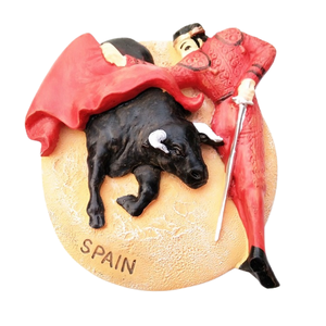 Yijia World Tourism Pegatinas conmemorativas para refrigerador, Tauromaquia española, ESPAÑA Pegatinas magnéticas <span class=keywords><strong>de</strong></span> resina tridimensionales, - Product Image 1