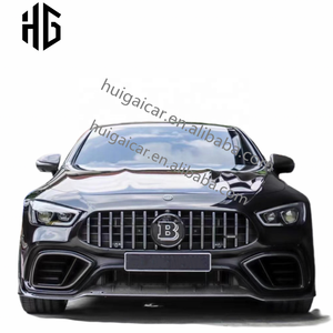 Kit de corps de lèvre avant en Fiber de carbone de Style soutiens-gorge pour <span class=keywords><strong>MB</strong></span> <span class=keywords><strong>AMG</strong></span> GT63 mise à niveau vers B style aileron arrière ailes diffuseur pièces automobiles - Product Image 2