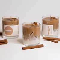 Hot Sale Großhandel Iced Coffee Jelly Gel Candle Vendors Iced Latte Kaffee glas Duft geschenk kerzen