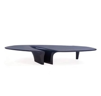 Table basse moderne haut de gamme en fibre de verre de forme spéciale, design créatif minimaliste, pour salon et usage domestique, fabriquée en Chine