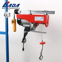 Treuil Électrique Portable BADA Nouveau 500/999KG 12/6M 1500W avec Télécommande, Treuil à Chaîne et Câble Métallique, Protection IP54
