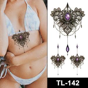 Nouveaux designs <span class=keywords><strong>de</strong></span> tatouages temporaires imperméables pour le corps, <span class=keywords><strong>tatouage</strong></span> <span class=keywords><strong>de</strong></span> poitrine, <span class=keywords><strong>tatouage</strong></span> <span class=keywords><strong>de</strong></span> fille sexy - Product Image 4