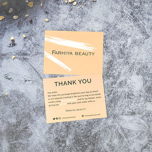 Cartes de remerciement hautement recommandées, délicates, de qualité supérieure, minimalistes, en art linéaire, pour les cadeaux de remerciement de printemps, papier kraft - Product Image 5