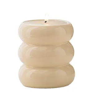 Exclusive for cross-border donut ceramic aromatherapy candle Cup Nordic style home decoration ceramic crafts candle container