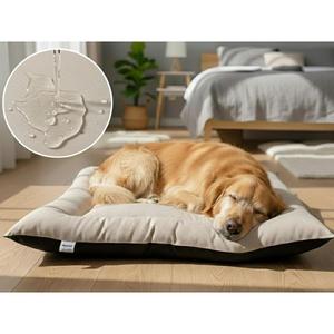 Colchón para Perros y Gatos Yommy, Diseño a Cuadros Grande, Cama Semirresistente al Agua, Talla L 86x59x11cm, Talla XL 96x71x12cm, Talla XXL 125x95x14cm - Product Image 3