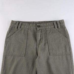 Pantalones vaqueros Cargo de pierna ancha rectos con bolsillo y solapa holgados de cintura alta para mujer XL transpirable ajuste relajado para ropa de calle Y2K moda Grunge - Product Image 6