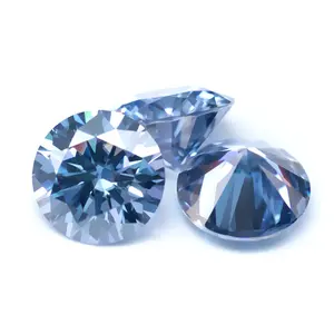 حجر ألماسي سائب مع شهادة من GIA للبيع بسعر الجملة ، لون أزرق شفاف من SI ، الماس الحقيقي ، و CVD HPHT ، من الماس الصناعي