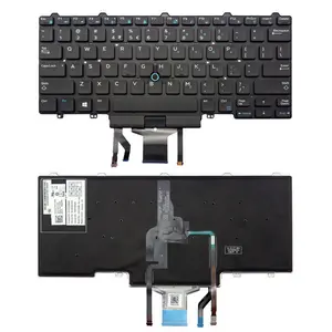 फैक्टरी थोक लैपटॉप कीबोर्ड कुंजी के लिए Keycaps डेल अक्षांश E5450 E7450 E5470 E7470 Backlight के साथ नोटबुक लैपटॉप कीबोर्ड